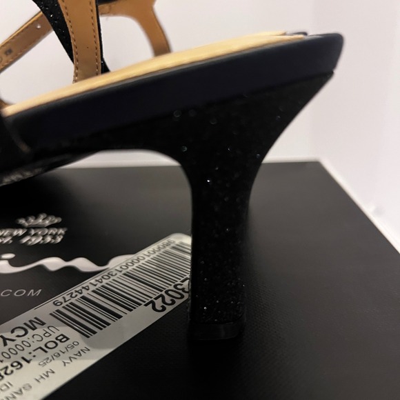 Nina Bettany Rhinestone Ankle Strap Heels Navy Fantasy Net Size 9M - Picture 8 of 11